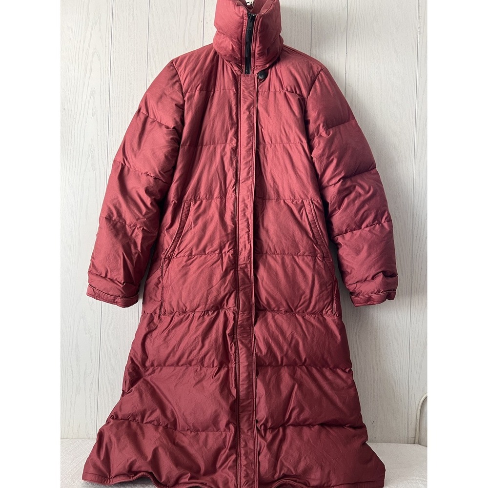 Vintage 80's Frostline Kit Quilted Goose Down Puffer Women's SM Sienna Red Coat - Picture 5 of 16